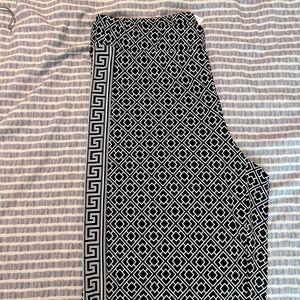 WHBM Mixed-Print Knit Wide-Leg Pants